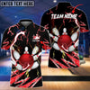BlueJose Bowling and Pins Colorful Thunder Power Personalized Name Team Name 3D Shirt (5 Colors)