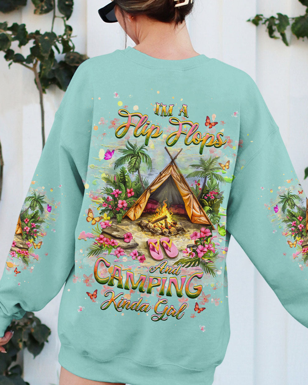 I'M A FLIP FLOPS AND CAMPING KINDA GIRL ALL OVER PRINT - YHHG2709243