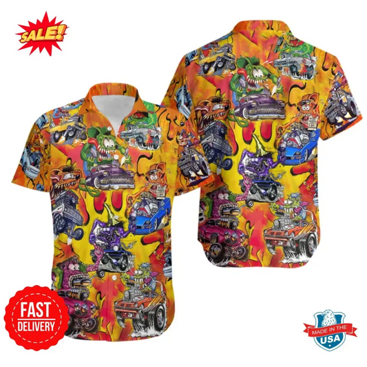 Bluejose Rat Fink Rattail Hot Rod Hawaiian Vintage