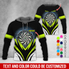 BlueJose Thunder Vortex Darts Personalized Name, Team Name Zipper Hoodie Hoodie