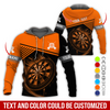 BlueJose Darts Colorful Personalized Name, Team Name Hoodie