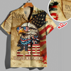 BlueJose America's 250 Years Anniversary Custom Name Hawaii Shirt Personalized Patriotic Gift