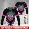 BlueJose Thunder Vortex Darts Personalized Name, Team Name Zipper Hoodie Hoodie