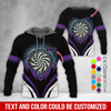 BlueJose Thunder Vortex Darts Personalized Name, Team Name Zipper Hoodie Hoodie