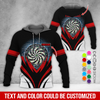 BlueJose Thunder Vortex Darts Personalized Name, Team Name Zipper Hoodie Hoodie