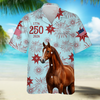 BlueJose Personalized USA 250 Anniversary 1776-2026 Hawaii Shirt For Farmer, Horse Lovers