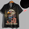 BlueJose America's 250 Years Anniversary Custom Name Hawaii Shirt Personalized Patriotic Gift