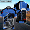 BlueJose Truck Multi Pattern Personalized Name Team Polo Shirt For Truck Driver