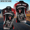 Bluejose Customized Name Truck Skull Reaper Multicolor Personalized Name Polo Shirt For Truck Driver
