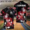 BlueJose Bowling And Pins Broken Glass Mound Jubilee Customized Name 3D Shirt