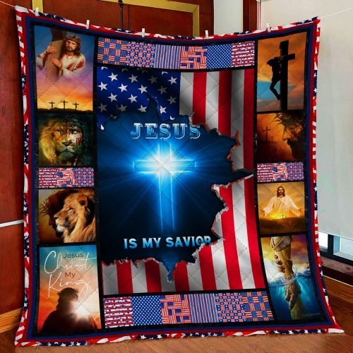 BlueJose Jesus Is My Savior Quilt Blanket