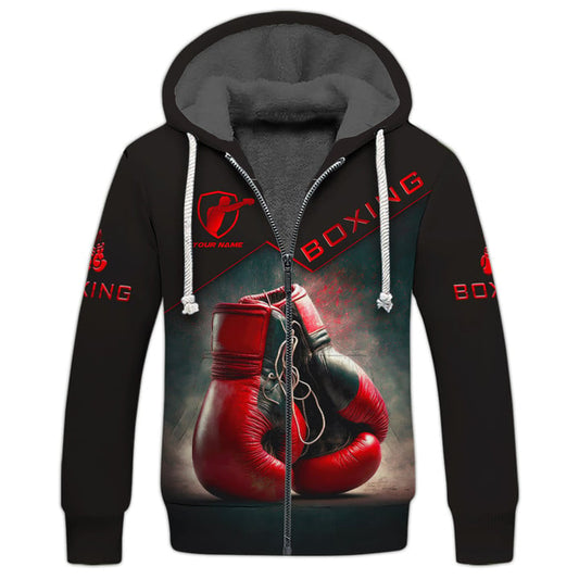 BlueJose Custom Name Boxing The Champion 3D Hoodie