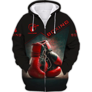 BlueJose Custom Name Boxing The Champion 3D Hoodie