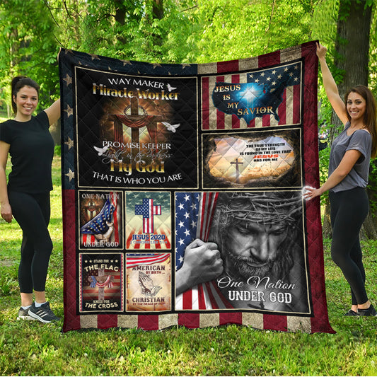 BlueJose God NVGO05QI Premium Quilt Blanket