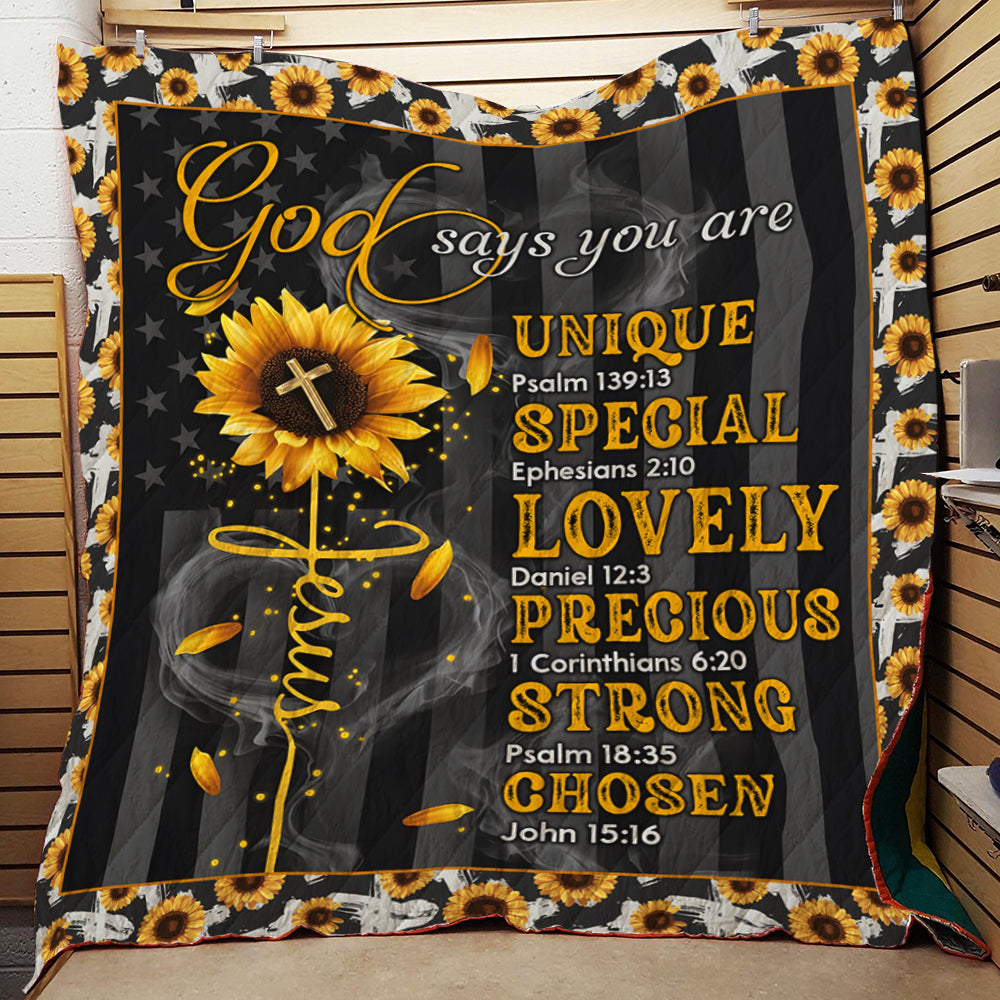 BlueJose God TTGO158QI Premium Quilt Blanket