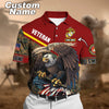 BlueJose Premium Honor The Fallen US Veteran Polo Shirt