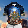 BlueJose Premium Honor The Fallen US Veteran Polo Shirt