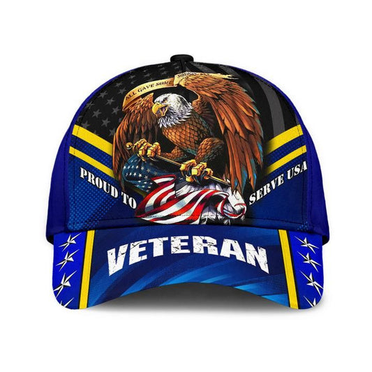 BlueJose Premium Prond To Sever USA Veteran Cap Blue
