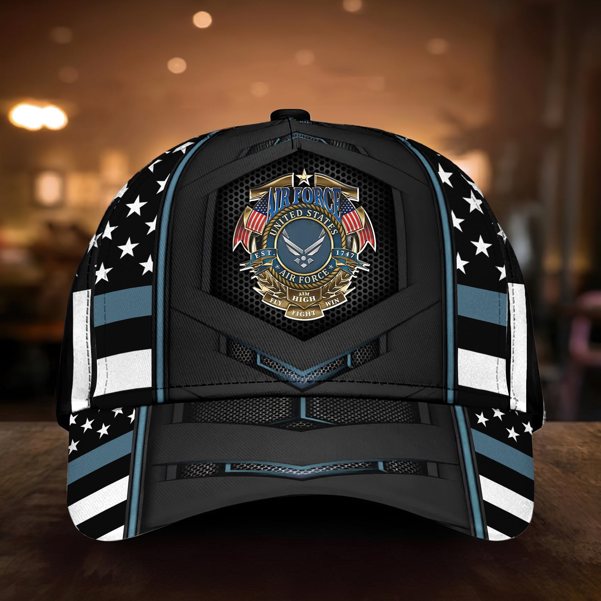 BlueJose Premium Multiple US Military Services Veteran Cap PVC241101