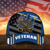 BlueJose Premium Multiple US Military Services Veteran 3D Cap PVC241203