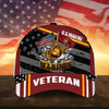 BlueJose Premium Multiple US Military Services Veteran 3D Cap PVC241203