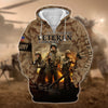 BlueJose Premium U.S. Army Veteran Zip Hoodie