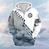 BlueJose Premium U.S. Navy Veteran Zip Hoodie
