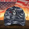 BlueJose Premium Personalised Multiple US Military Services Veteran 3D Cap PVC170204