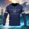BlueJose Premium U.S Multiple Service Veteran Hoodie