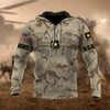 BlueJose Premium U.S Multiple Service Veteran Hoodie