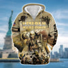 BlueJose Premium Honor The Falen Veteran Zip Hoodie