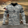 BlueJose Premium U.S Multiple Service Veteran Hoodie