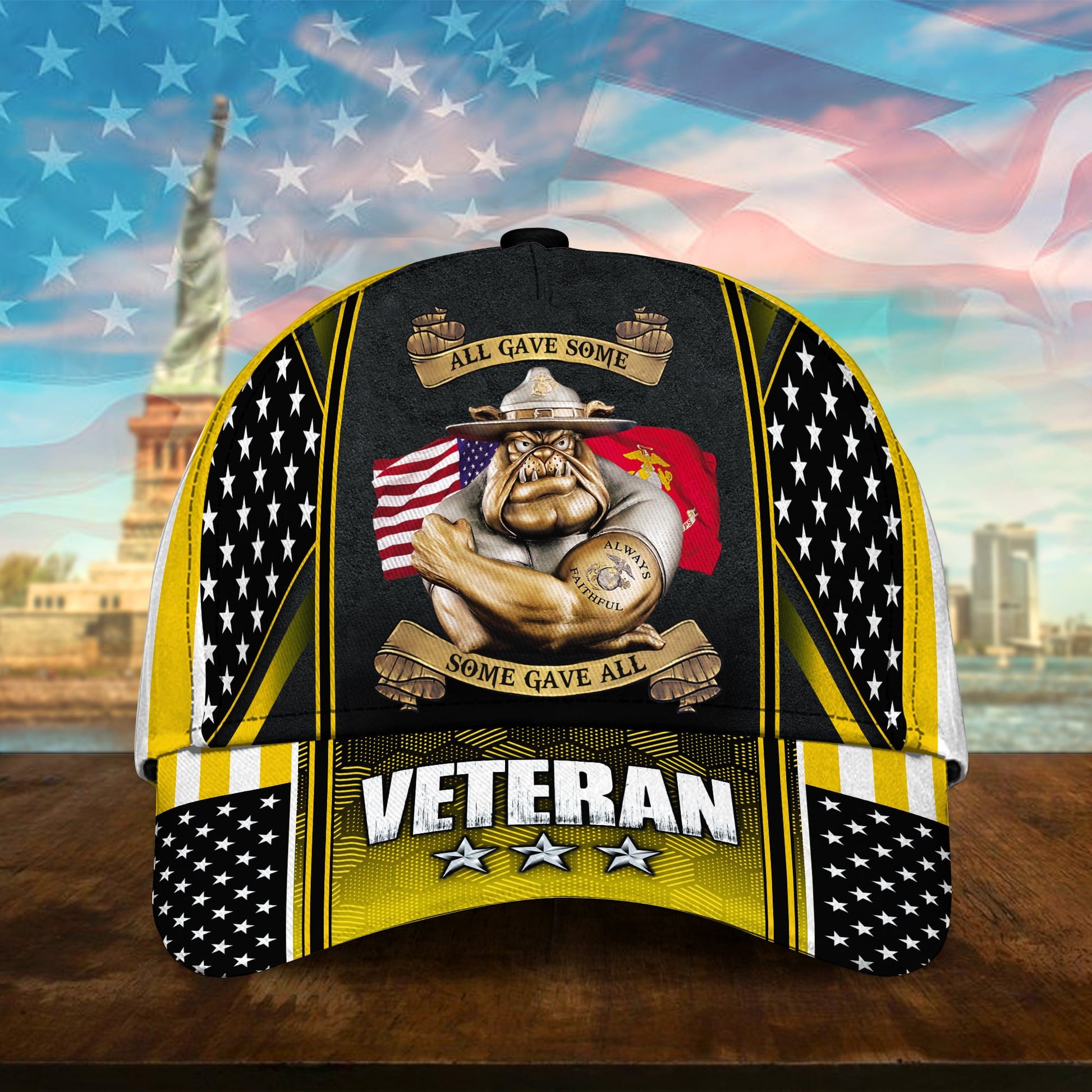 BlueJose Premium U.S Multiple Service Veteran 3D Cap PVC240201