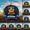 BlueJose Premium U.S Multiple Service Veteran 3D Cap PVC240201