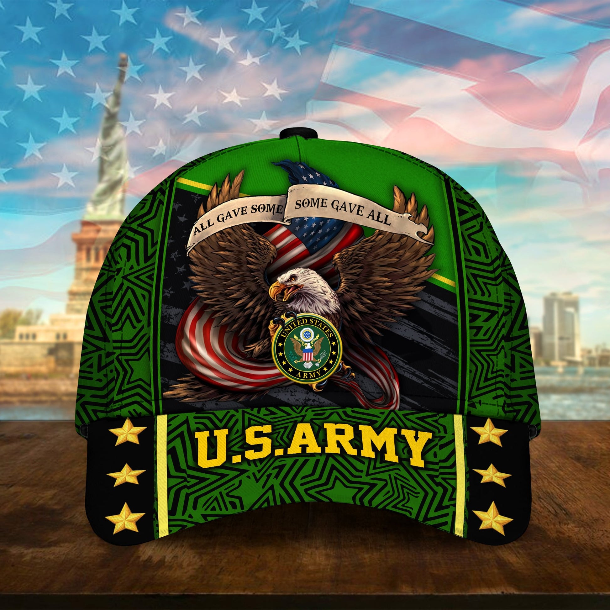 BlueJose Premium U.S Multiple Service Veteran 3D Cap PVC280201