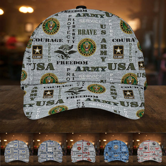 BlueJose Honor Defend Freedom U.S Veteran Multiservice Premium Cap MH200602