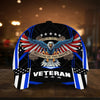 BlueJose Land Of The Free U.S. Veteran 3D Cap PVC010702