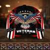 BlueJose Land Of The Free U.S. Veteran 3D Cap PVC010702