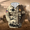 BlueJose Premium US Veteran Zip Hoodie