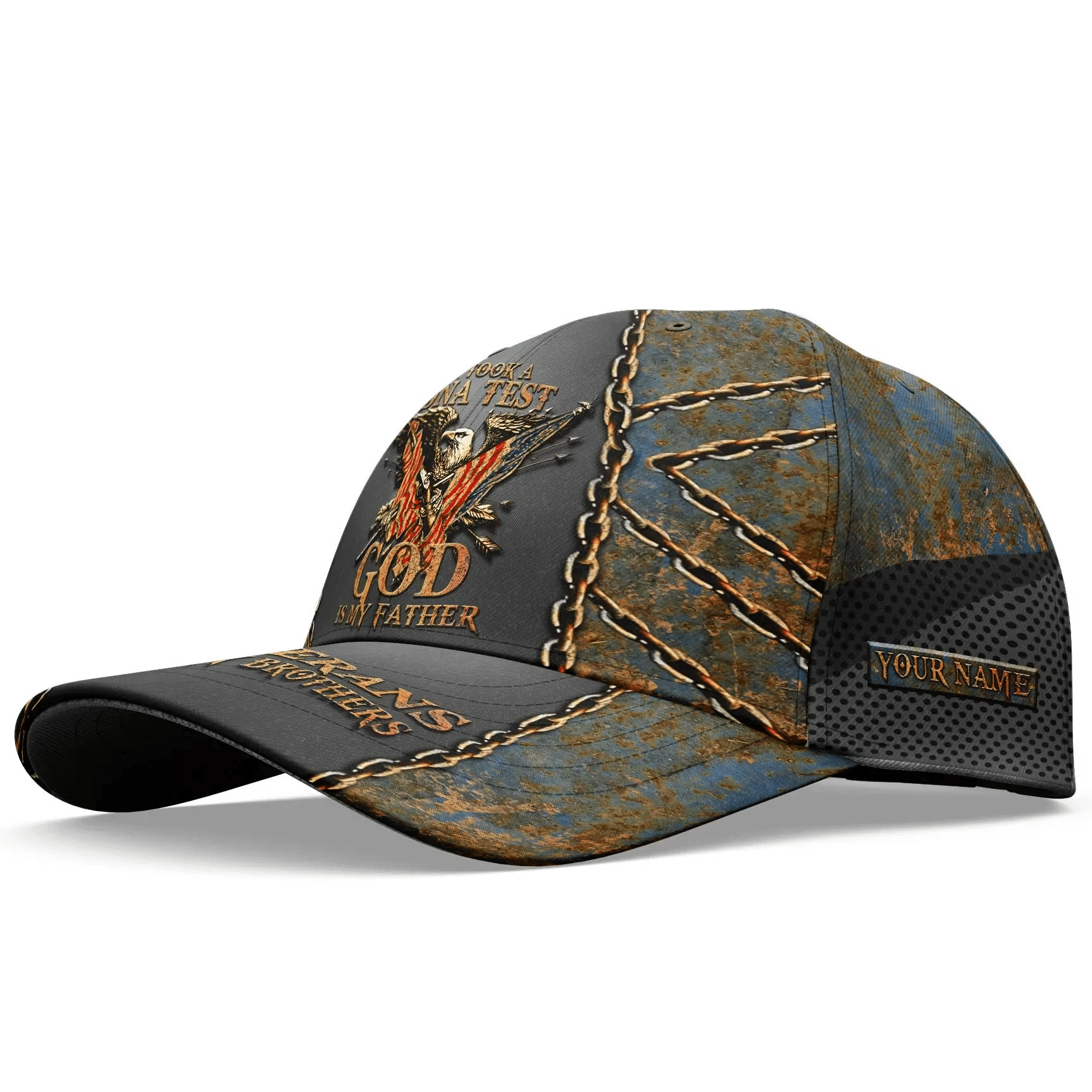 BlueJose Premium Personalised I Took A DNA Test God US Veteran Cap NPVC290810