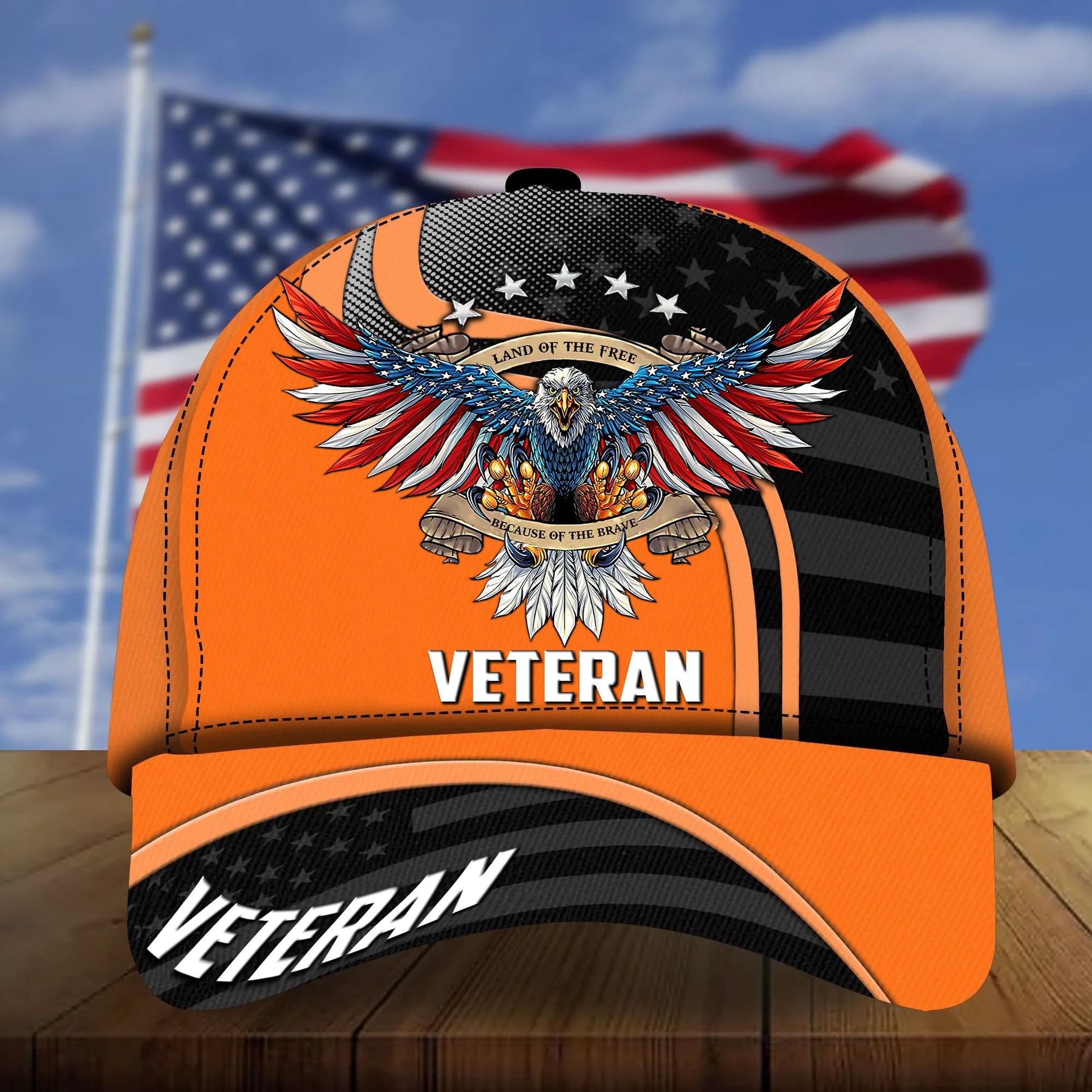 BlueJose Premium Eagle US Veteran Cap NPVC230803