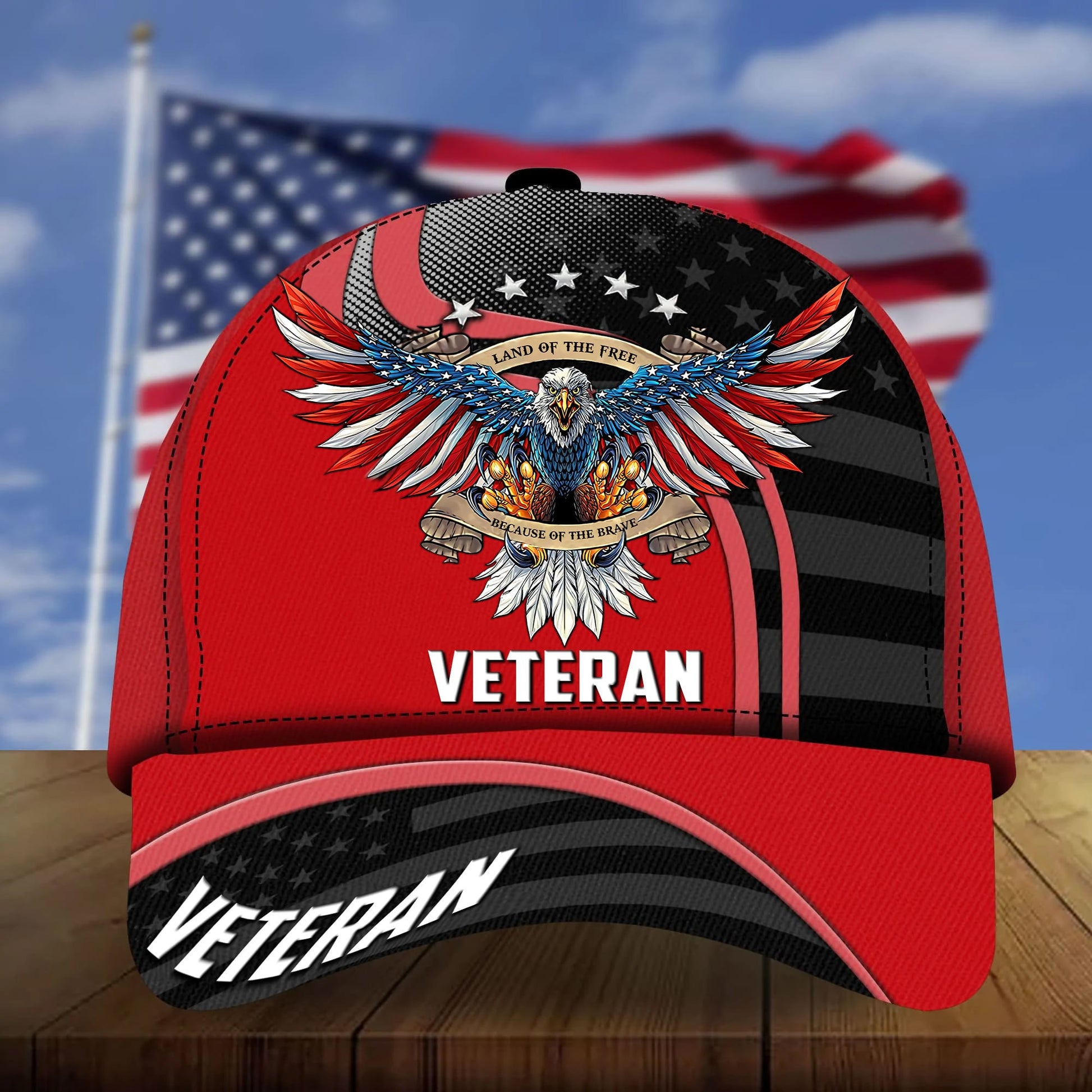 BlueJose Premium Eagle US Veteran Cap NPVC230803