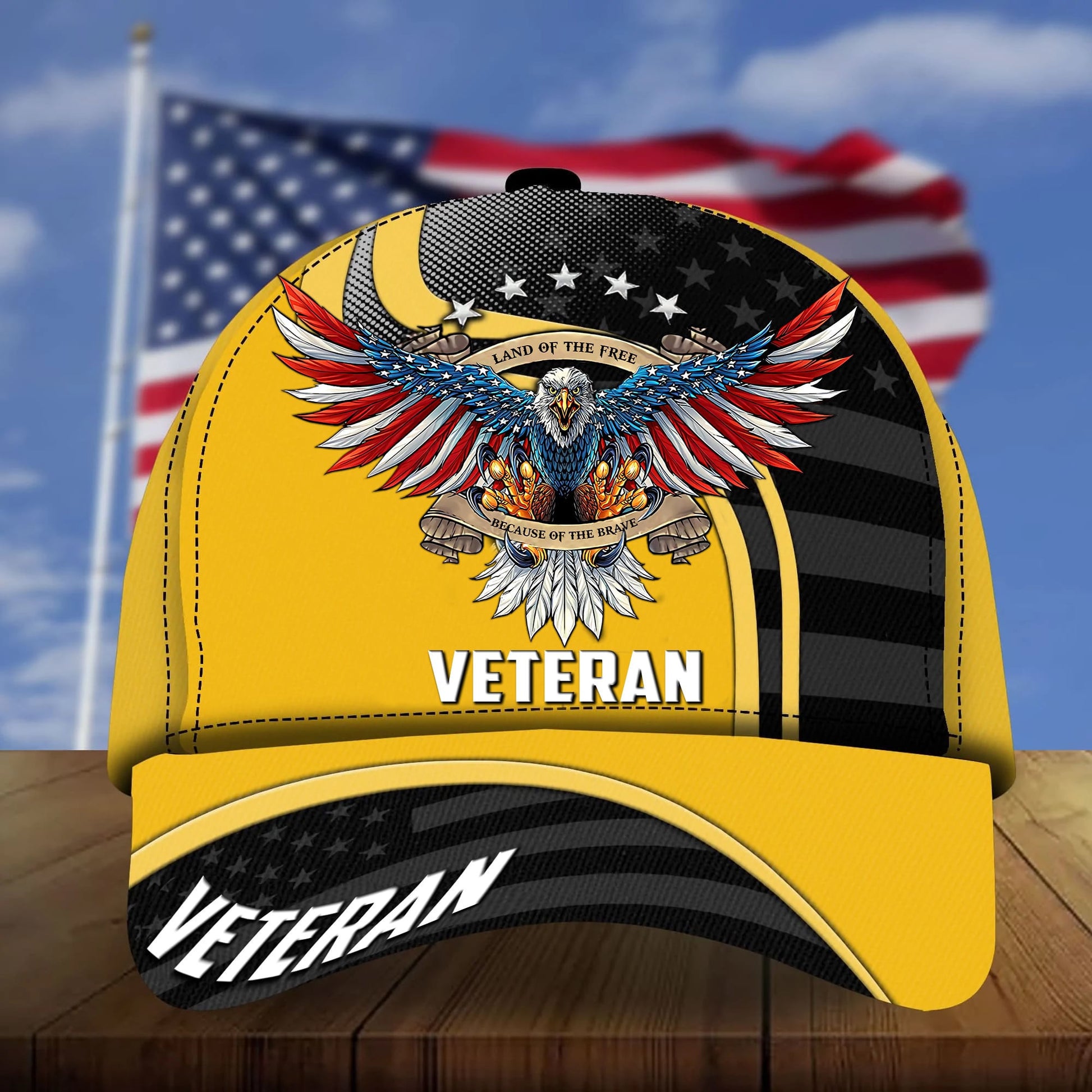 BlueJose Premium Eagle US Veteran Cap NPVC230803