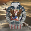 BlueJose Premium Eagle US Veteran Zip Hoodie