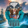 BlueJose Premium Eagle US Veteran Zip Hoodie