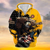 BlueJose Premium Eagle US Veteran Zip Hoodie