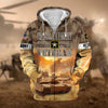 BlueJose Premium Proudly Served Multiservice US Veteran Zip Hoodie