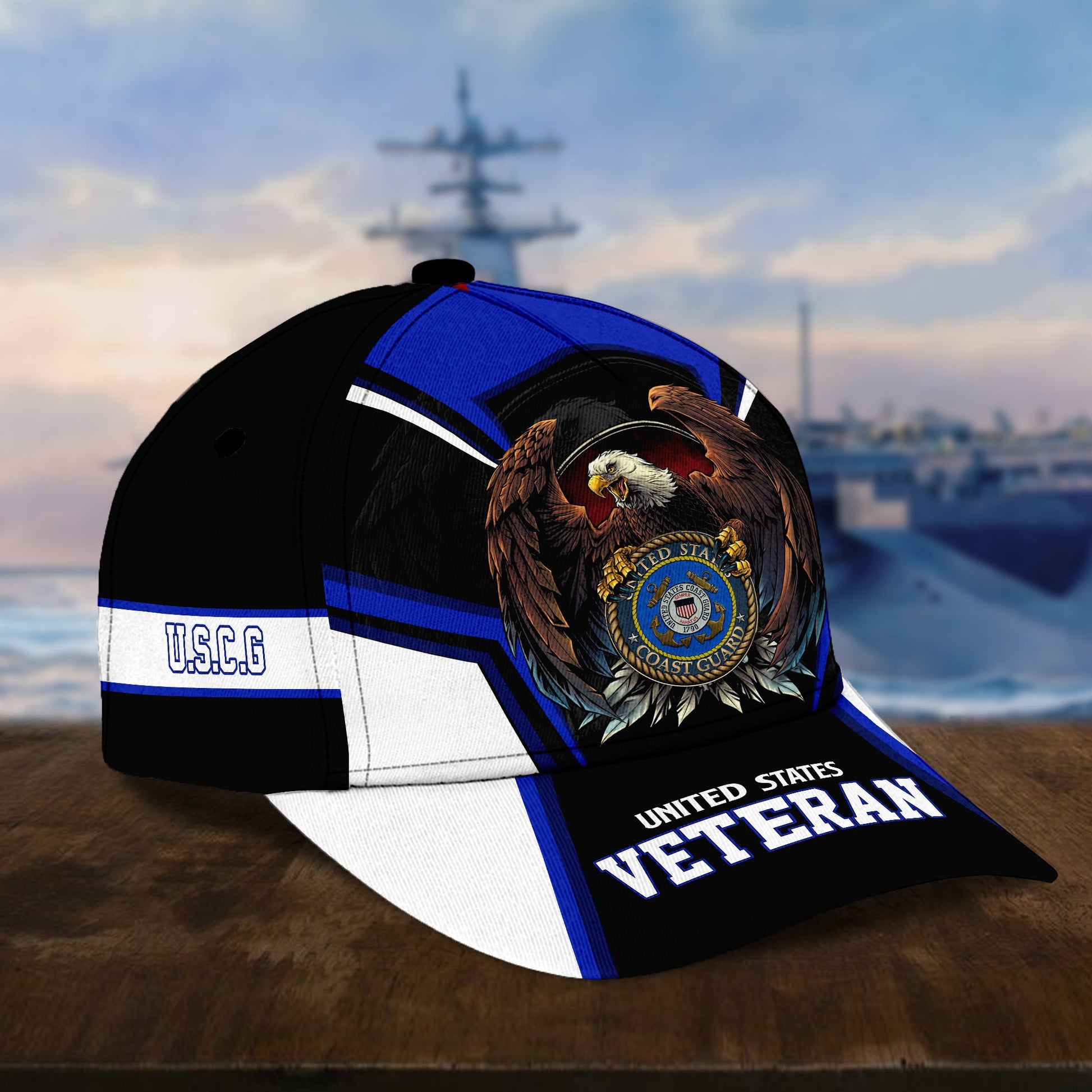 BlueJose Premium Eagle US Veteran Cap NPVC251002