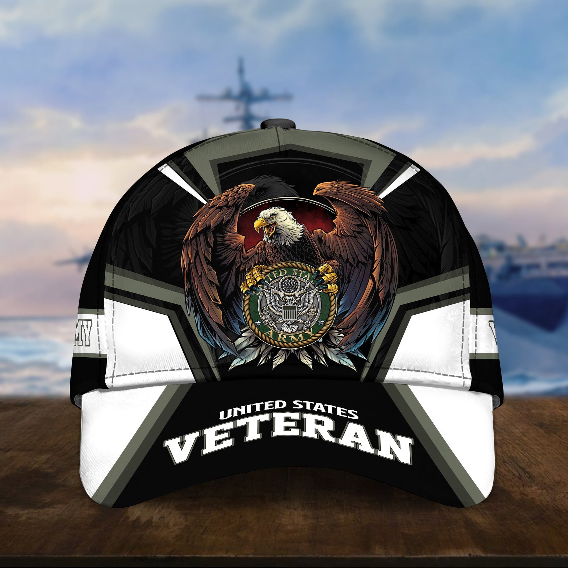 BlueJose Premium Eagle US Veteran Cap NPVC251002
