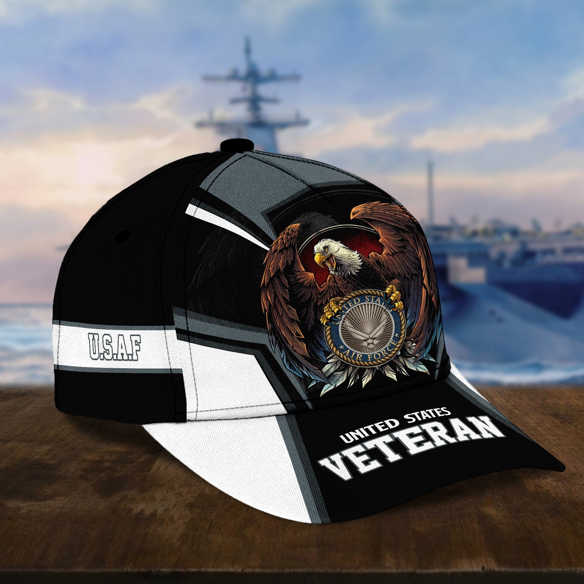 BlueJose Premium Eagle US Veteran Cap NPVC251002